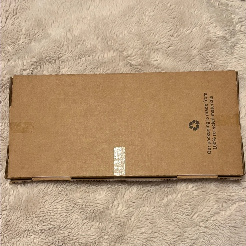 White Cosmetic / Toiletries Pouch with Gold Monogram “S”